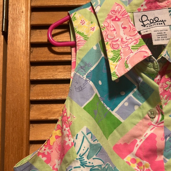 Lilly Pulitzer Colorful Pastel Collared Dress - Picture 5 of 16